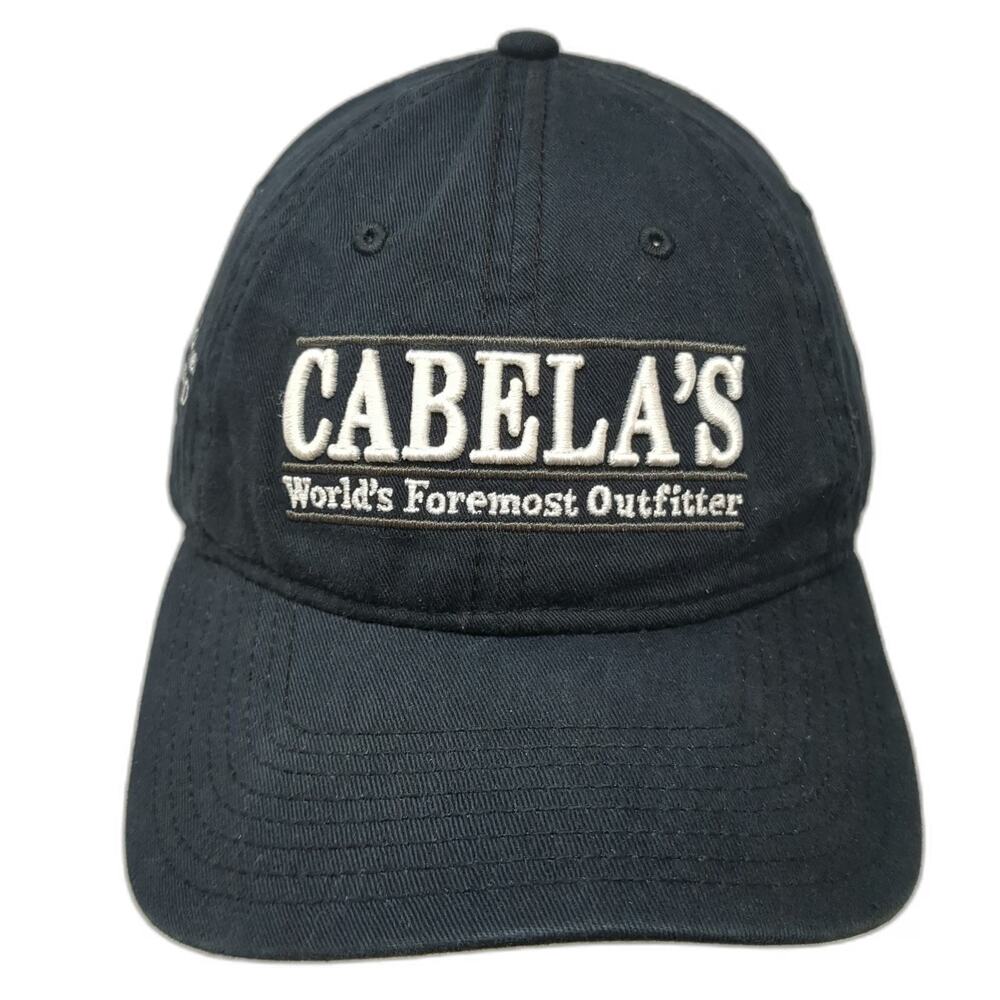 Cabela's Baseball Cap Black One Size Green Under Visor 2015 Opening Team ID hat